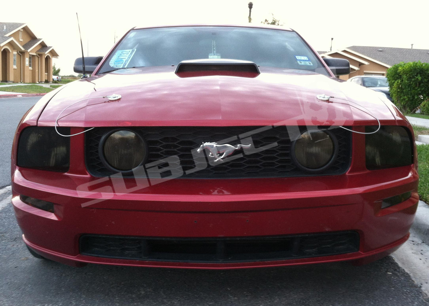 05-09 Ford Mustang GT Headlight Tint Vinyl Overlay Covers