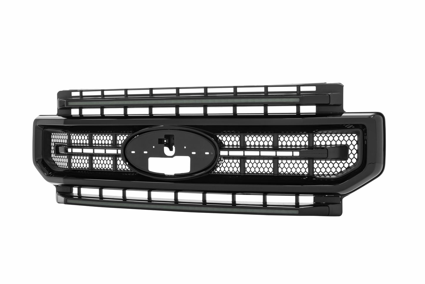 XBG LED Grille: Ford Super Duty (20-22) (Gloss Black / Amber DRL)