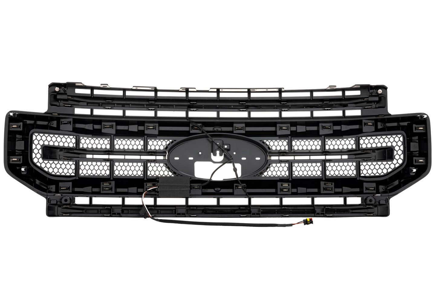 XBG LED Grille: Ford Super Duty (20-22) (Gloss Black / Amber DRL)