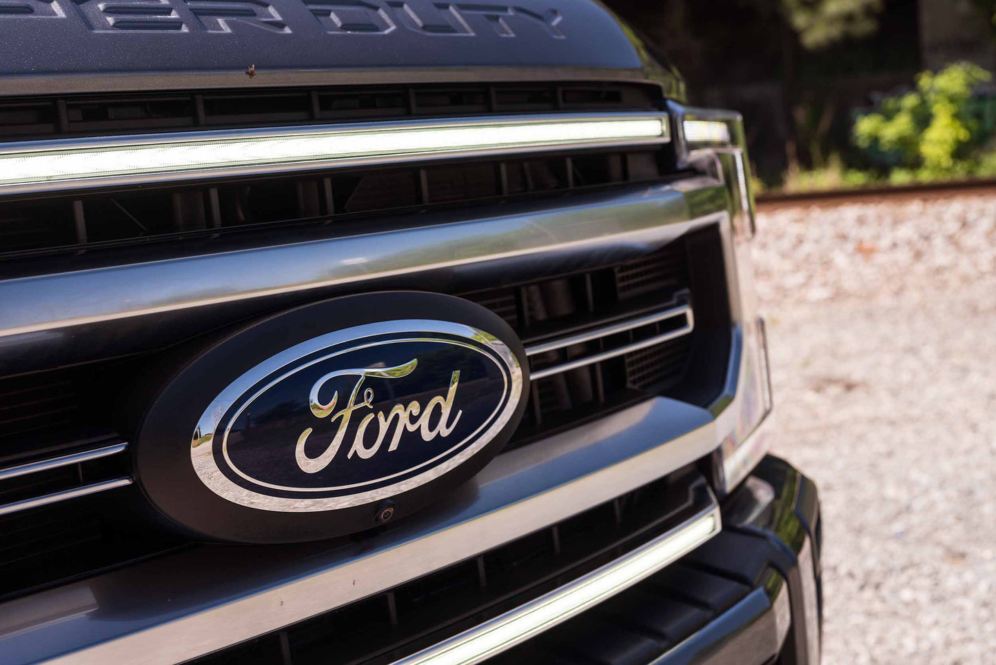 XBG LED Grille: Ford Super Duty (20-22) (Chrome Finish / White DRL)