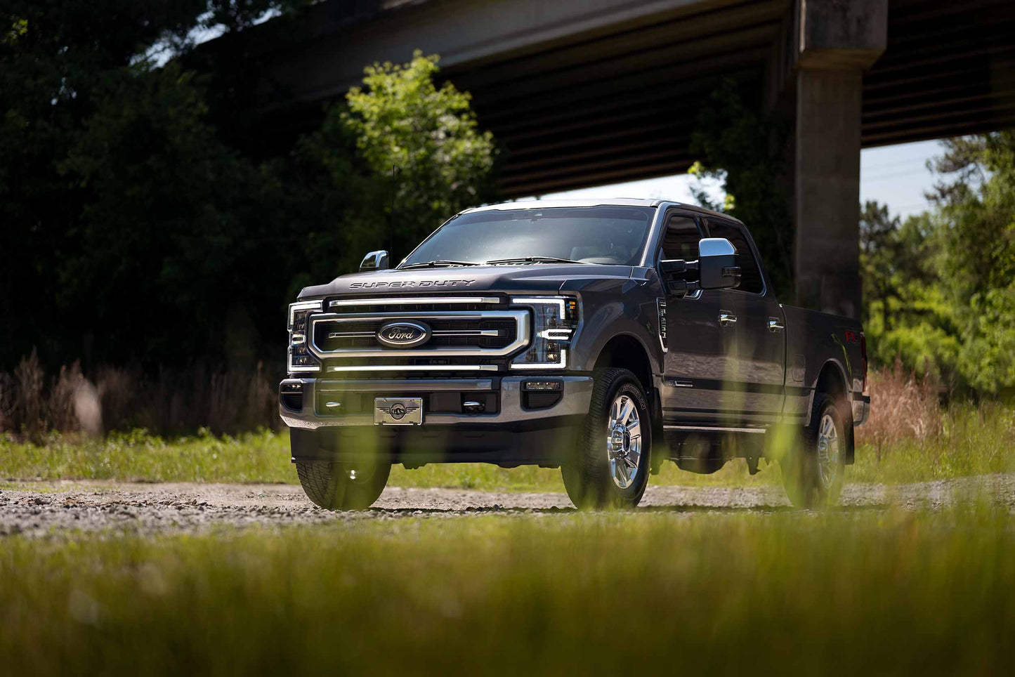 XBG LED Grille: Ford Super Duty (20-22) (Chrome Finish / White DRL)