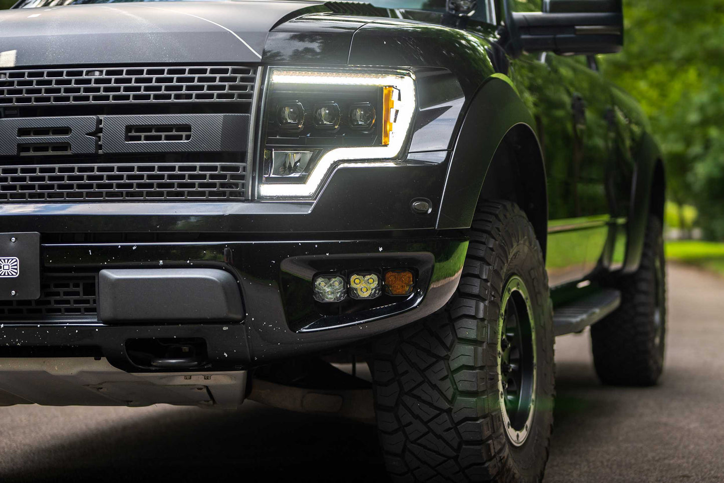 Morimoto 4Banger Triple Fog Kit: 10-14 Raptor (brackets and harness)