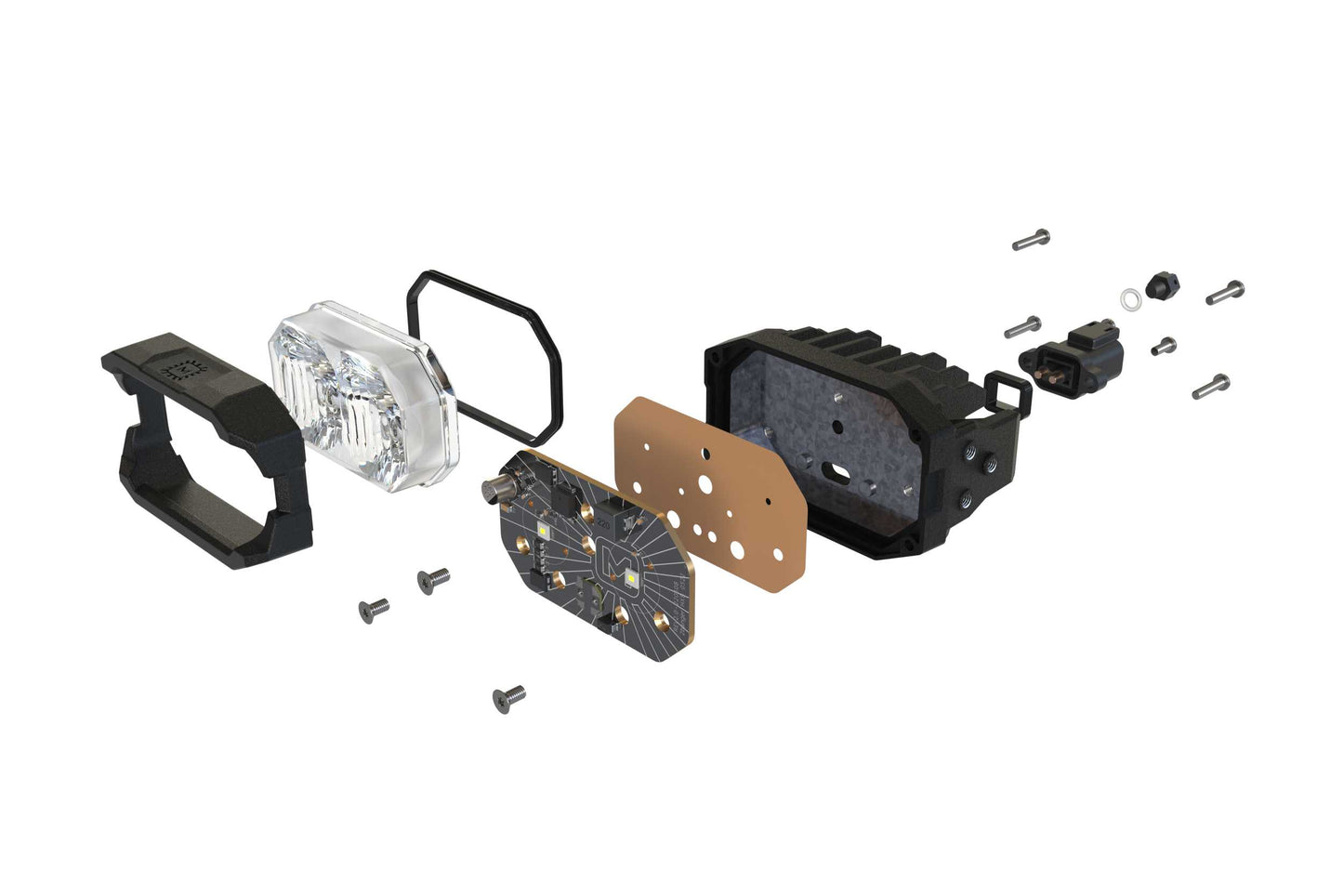 Morimoto 2Banger Ditch Light Kit: Gladiator JT