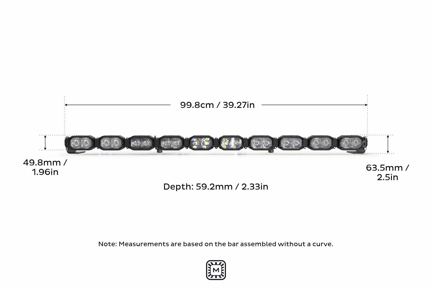 Single-Row BangerBar: 10 Pod / 40"
