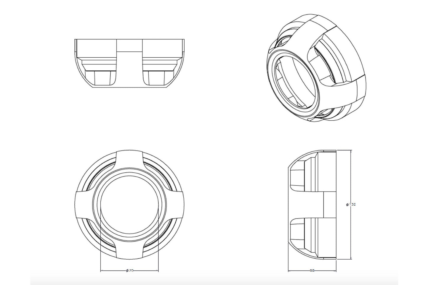 Apollo 2.0 Full Circle Projector Shroud