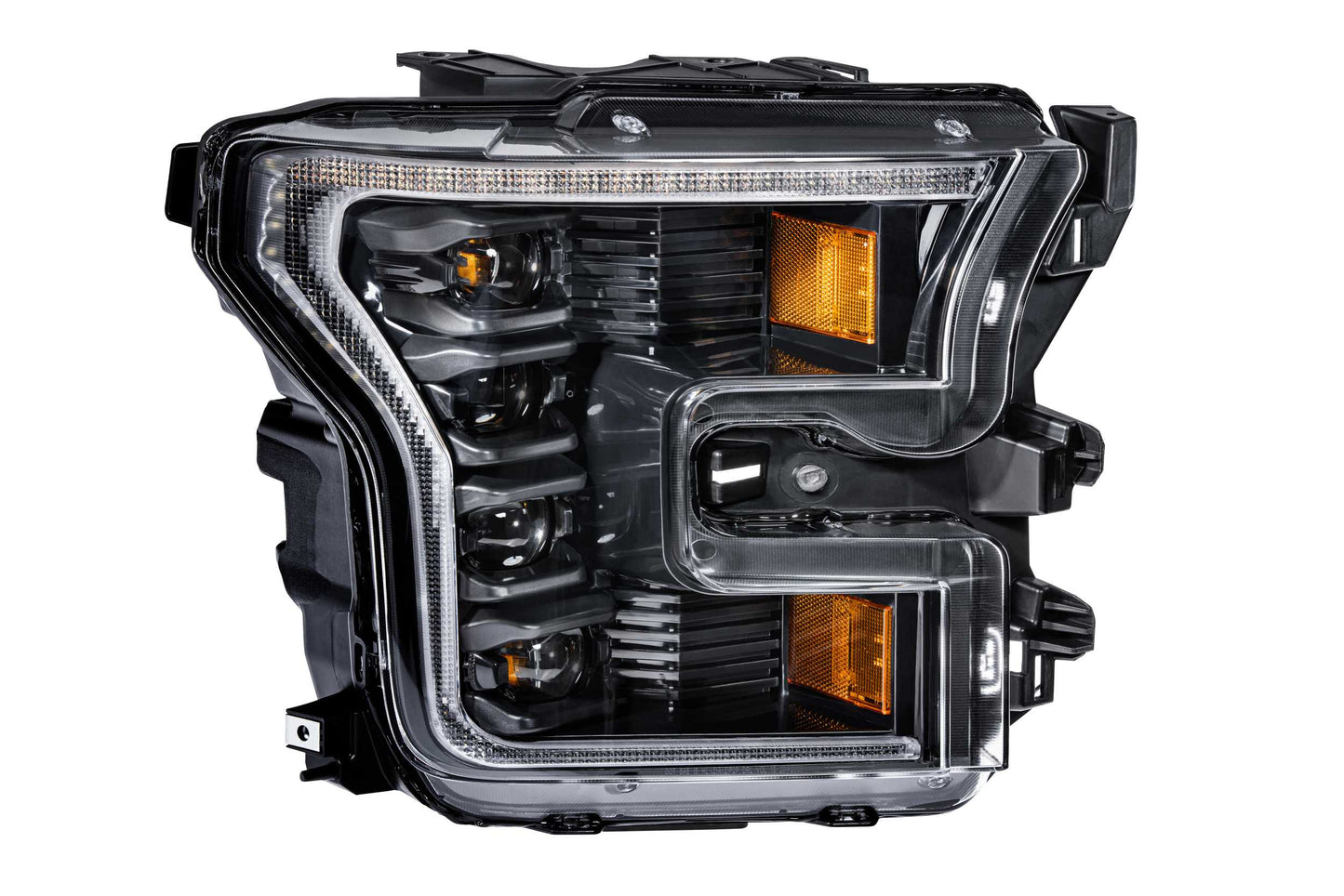 XB LED Headlights: Ford F150 (15-17) (Pair / ASM / Amber DRL) (Gen 2)