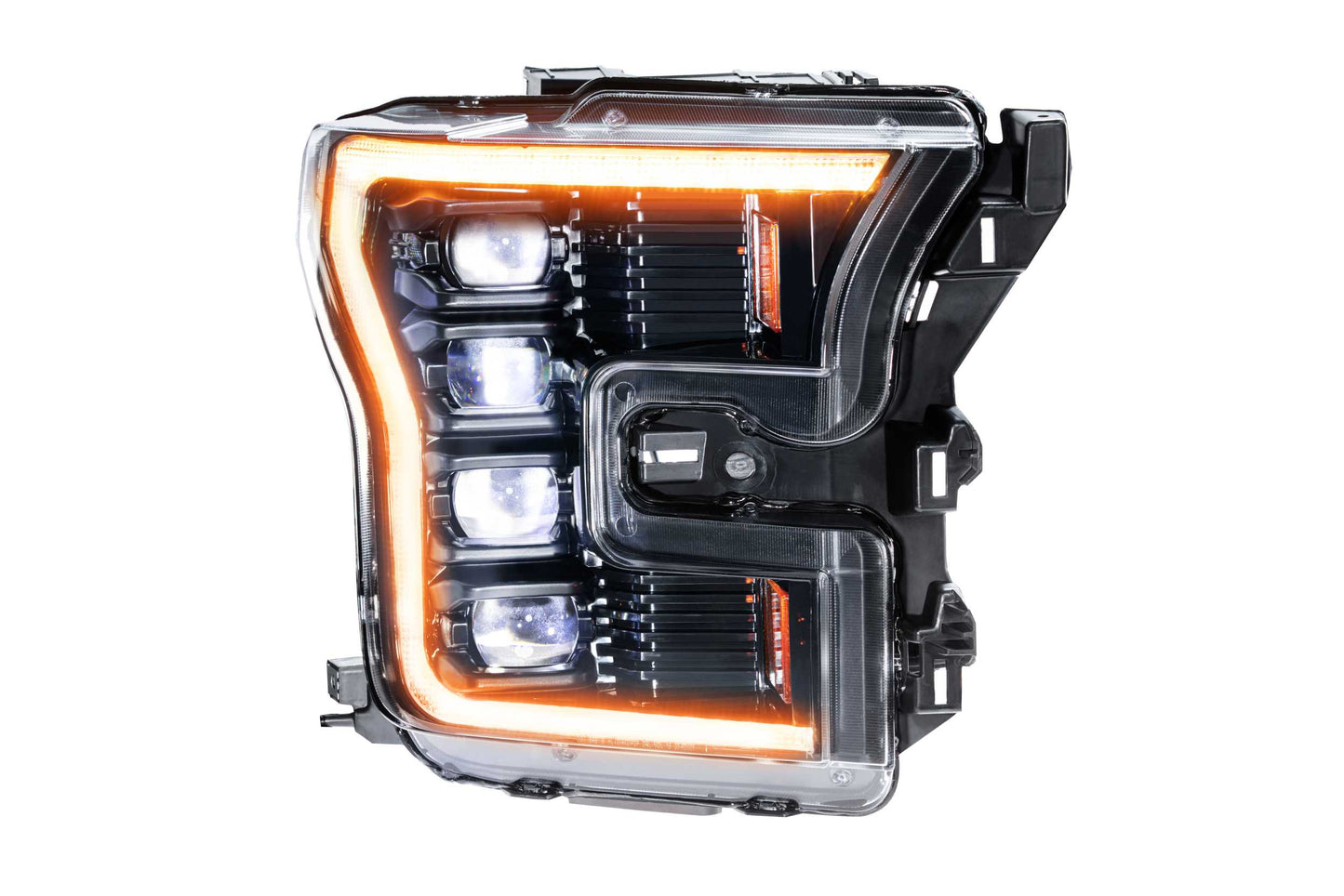XB LED Headlights: Ford F150 (15-17) (Pair / ASM / Amber DRL) (Gen 2)