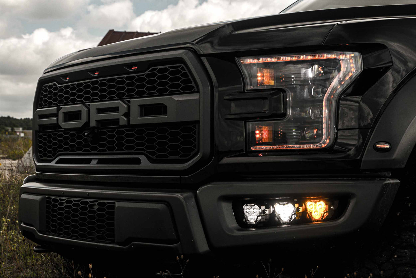 XB LED Headlights: Ford F150 (15-17) (Pair / ASM / Amber DRL) (Gen 2)