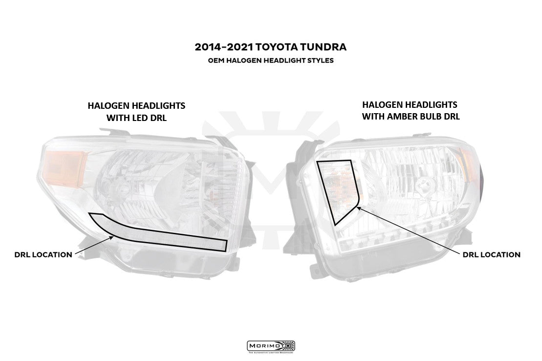 Conversion Harness for Halogen Tundra with LED DRL (Convert to OEM LED Headlights)