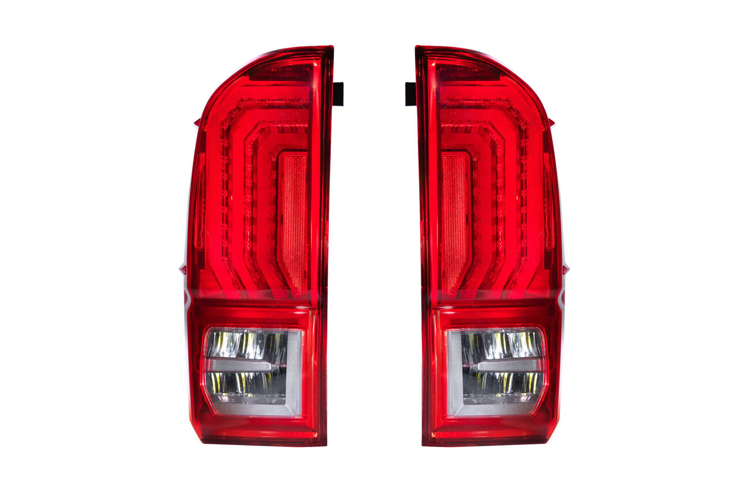 XB LED Tail Lights: Toyota Tacoma (16-23) (Pair / Red Lens)