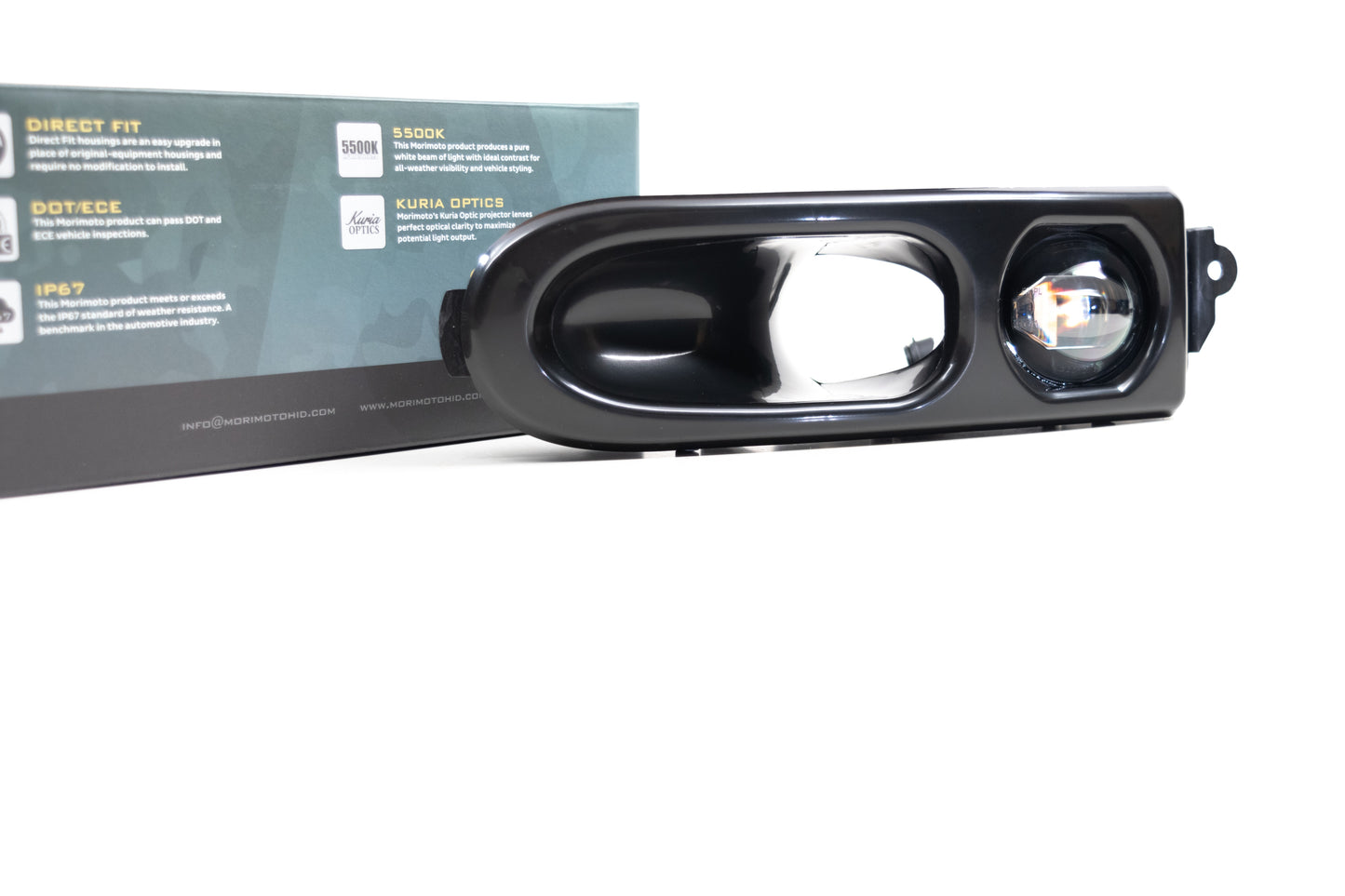 Morimoto XB LED Fogs: Type Porsche 993 (Pair / Paintable)