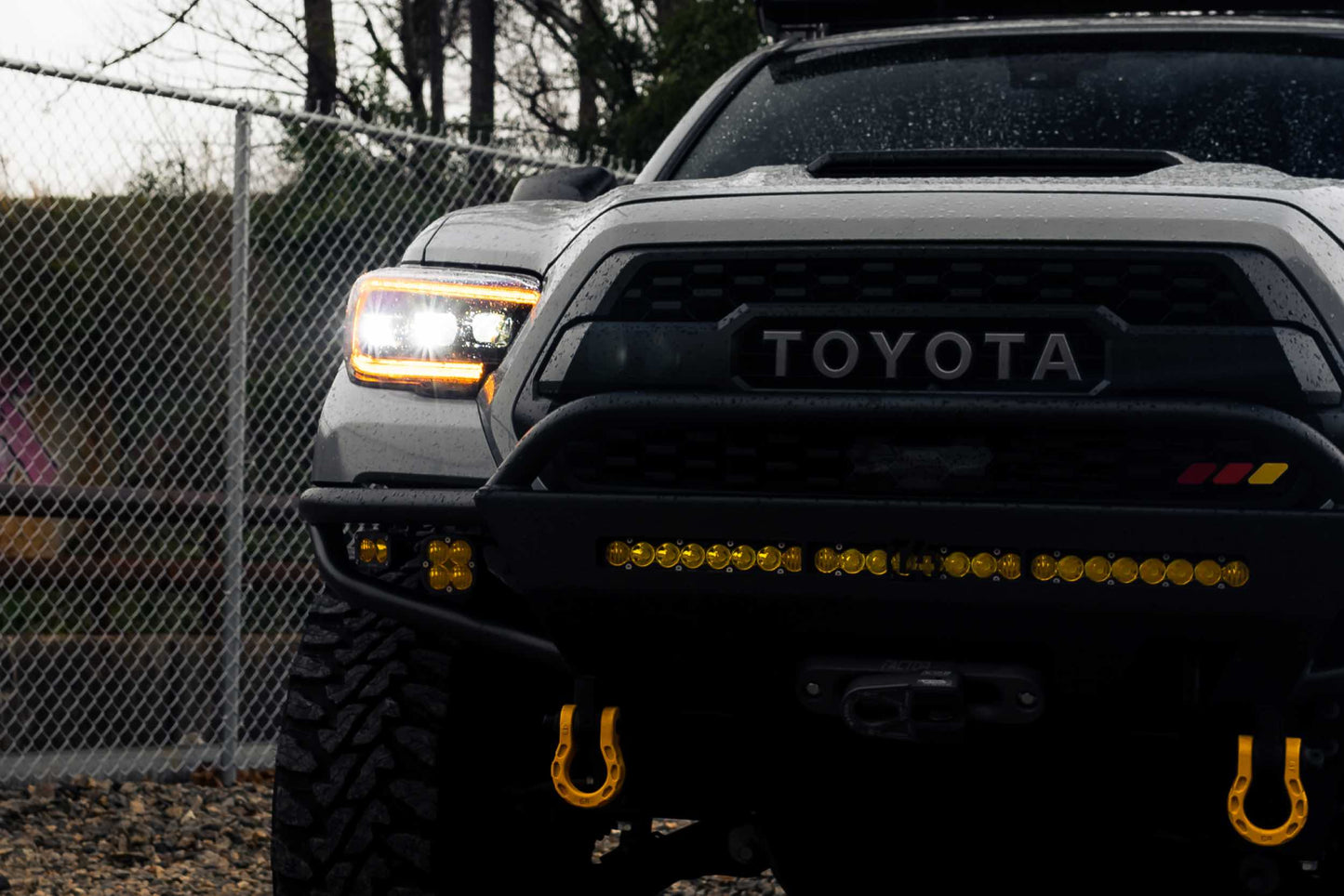 XB LED Headlights: Toyota Tacoma (16-23) (Pair / ASM / Amber DRL) (Gen 2)