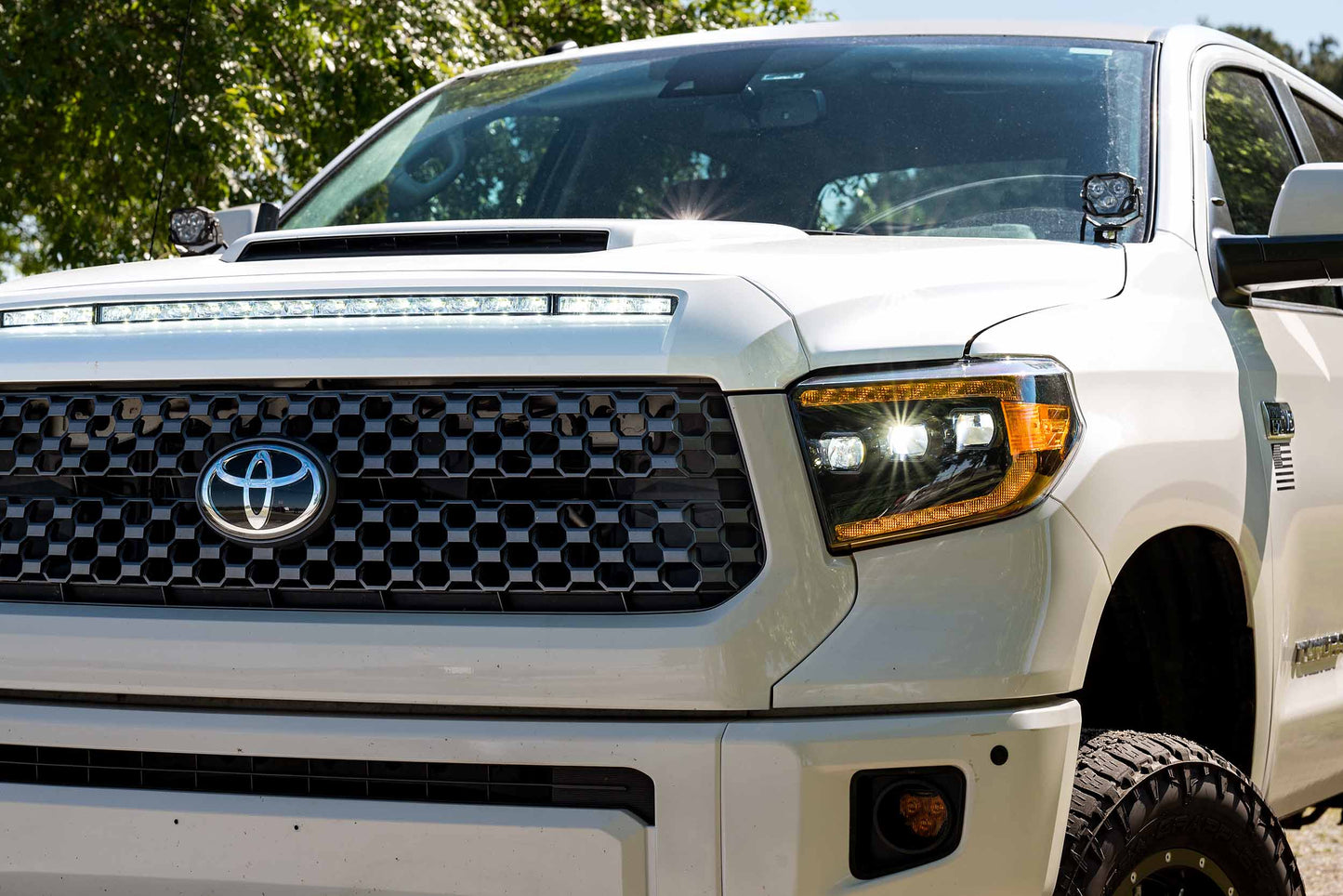 XB LED Headlights: Toyota Tundra (14-21) (Pair / ASM / Amber DRL) (Gen 2)