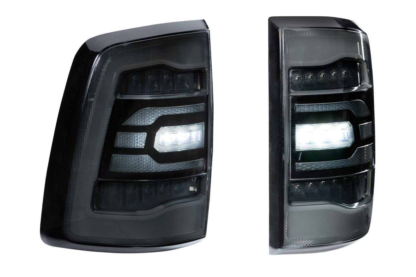 Carbide LED Tail Lights: Dodge Ram (09-18) (Pair / Facelift)