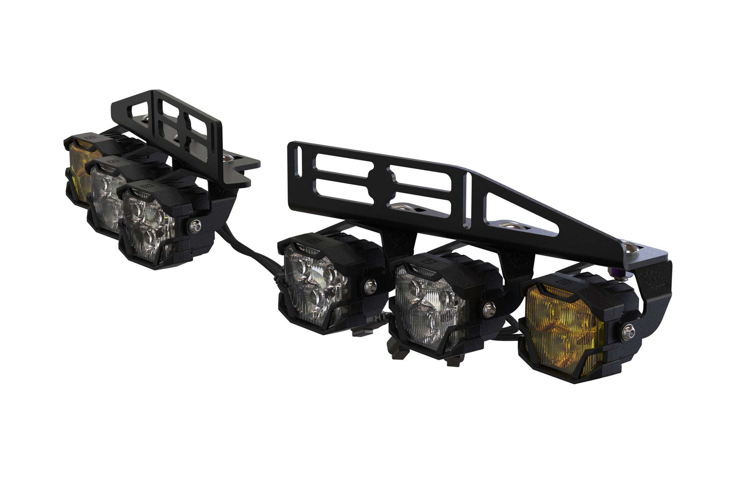 Morimoto 4Banger Triple Fog Kit: 17-20 Raptor (brackets and harness)