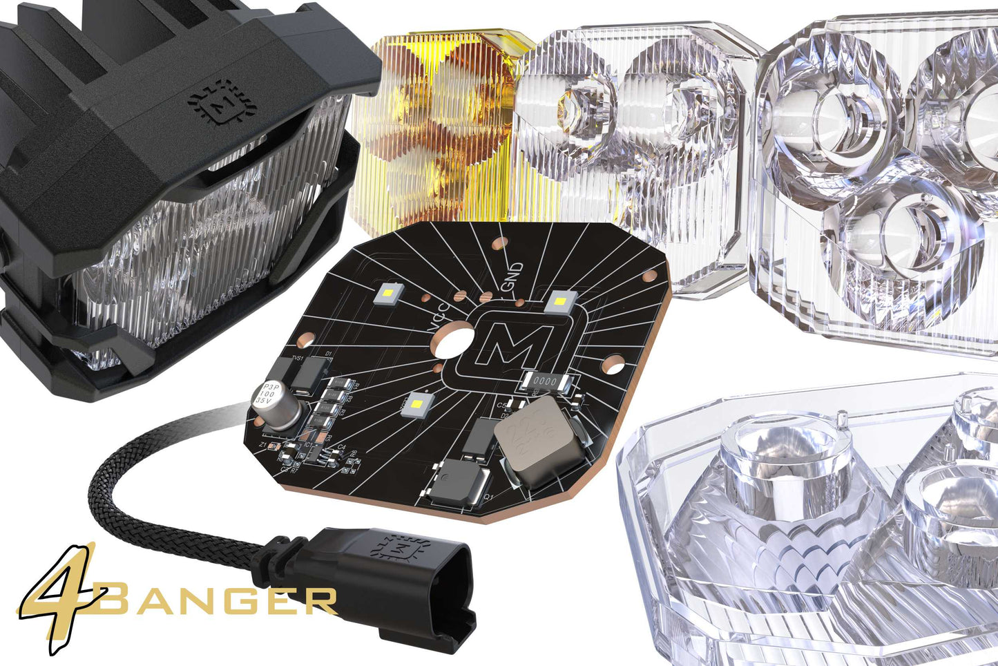 Morimoto 4Banger Ditch Light Kit 09-18 Ram