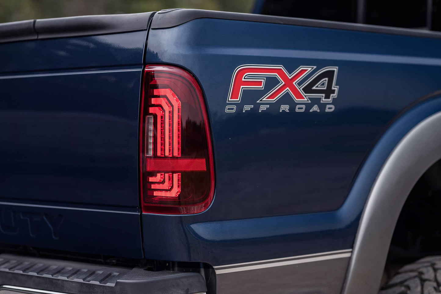 XB LED Tails: Ford Super Duty (99-16) (Pair / Red)