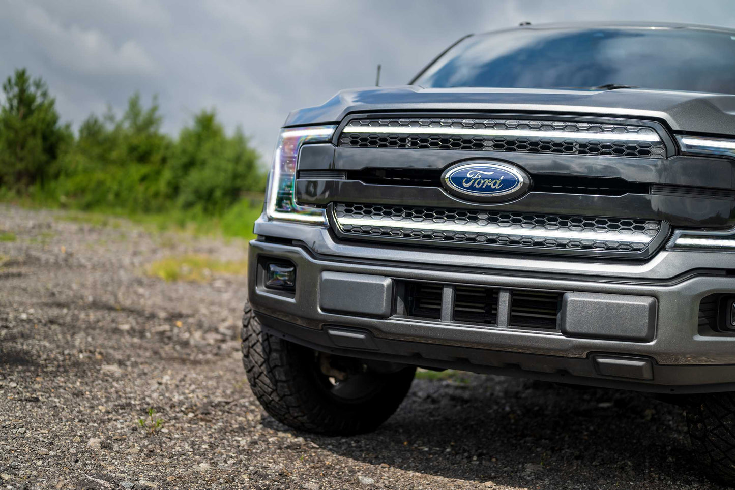 XBG LED Grille: Ford F150 (18-20) (Unfinished / White DRL)