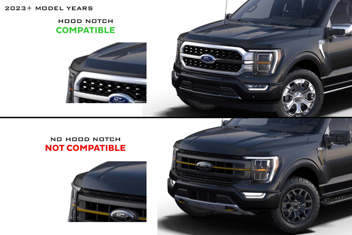 XBG LED Grille: Ford F150 (2021+) (Unfinished / White DRL)