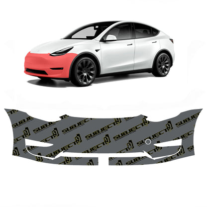 2020-2023 Tesla Model Y Pre-Cut Front Bumper Paint Protection Clear Film PPF