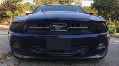 10-12 Ford Mustang (Base) Headlight Tint Vinyl Overlay Covers