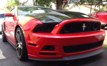 13-14 Ford Mustang Headlight Tint Vinyl Overlay Covers