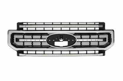 XBG LED Grille: Ford Super Duty (20-22) (Chrome Finish / White DRL)