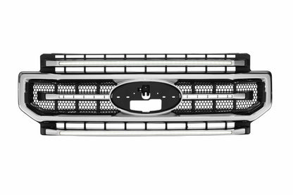 XBG LED Grille: Ford Super Duty (20-22) (Chrome Finish / White DRL)