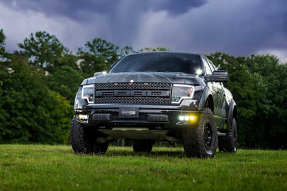 Morimoto 4Banger Triple Fog Kit: 10-14 Raptor (brackets and harness)