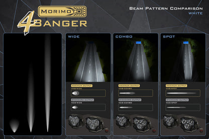 Morimoto 4Banger Triple Fog Kit: 10-14 Raptor (brackets and harness)