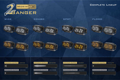 Morimoto 2Banger Ditch Light Kit: 11-16 Super Duty