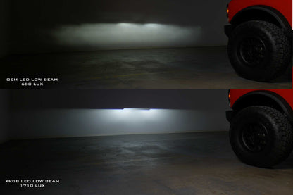 XRGB LED Headlights: Ford Bronco (21+) (Pair / RGB DRL)