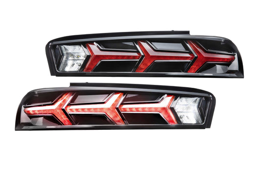 XB LED Tail Lights: Chevrolet Camaro (16-18) (Pair / Lambo / Red)