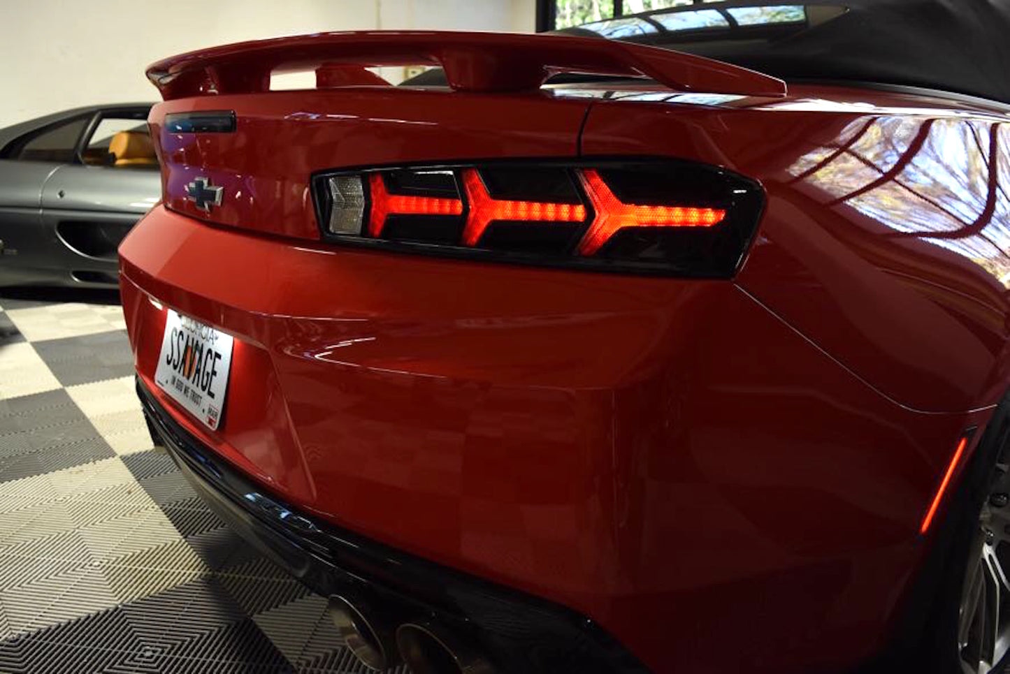 XB LED Tail Lights: Chevrolet Camaro (16-18) (Pair / Lambo / Red)