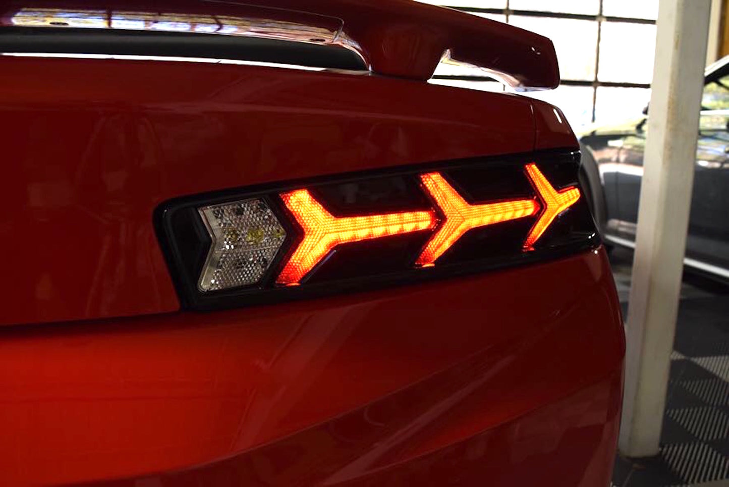 XB LED Tail Lights: Chevrolet Camaro (16-18) (Pair / Lambo / Red)