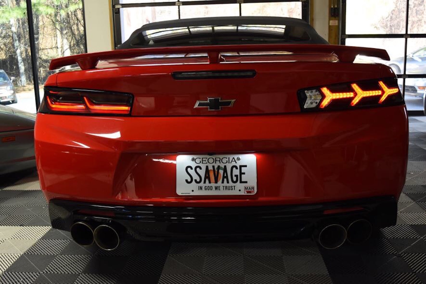 XB LED Tail Lights: Chevrolet Camaro (16-18) (Pair / Lambo / Red)