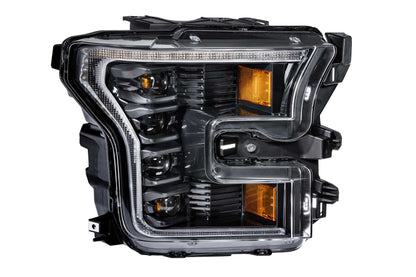 XB LED Headlights: Ford F150 (15-17) (Pair / ASM / Amber DRL) (Gen 2)