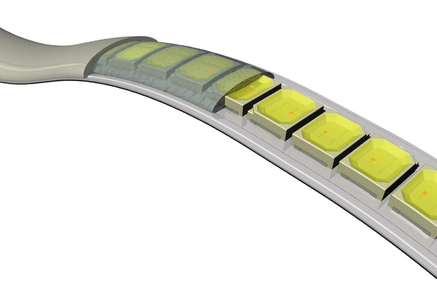 18in: Profile Pivot Strip w/ Driver (Switchback)