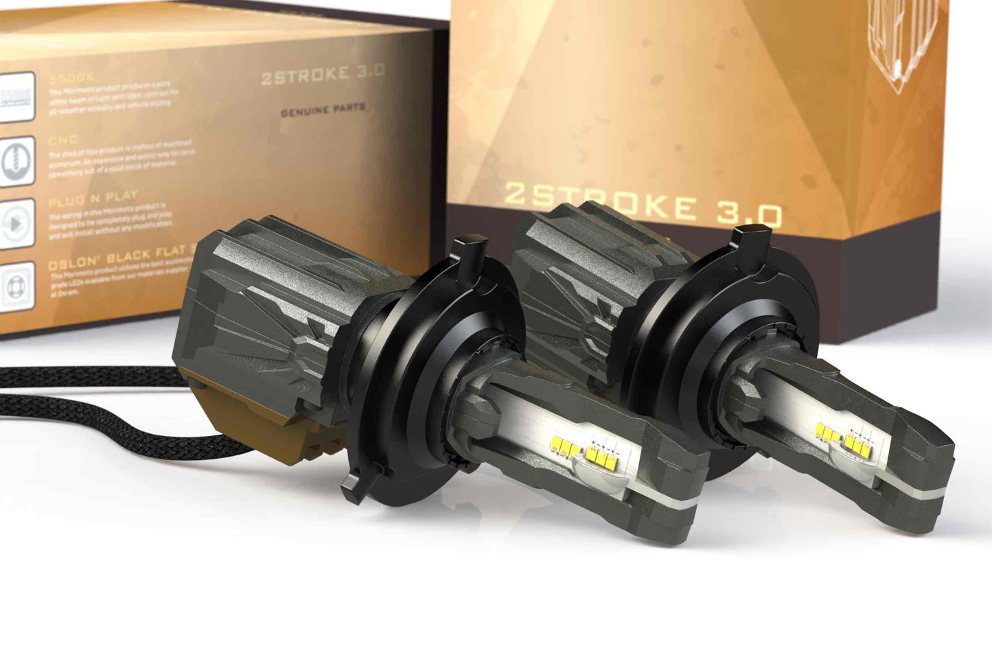 H4/9003: Morimoto 2Stroke 3.0 LED Bulb (Pair)