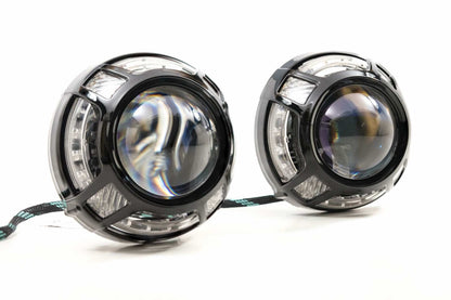 Panamera 2.0 Projector Shroud (Black) (White/Amber LED Switchback)