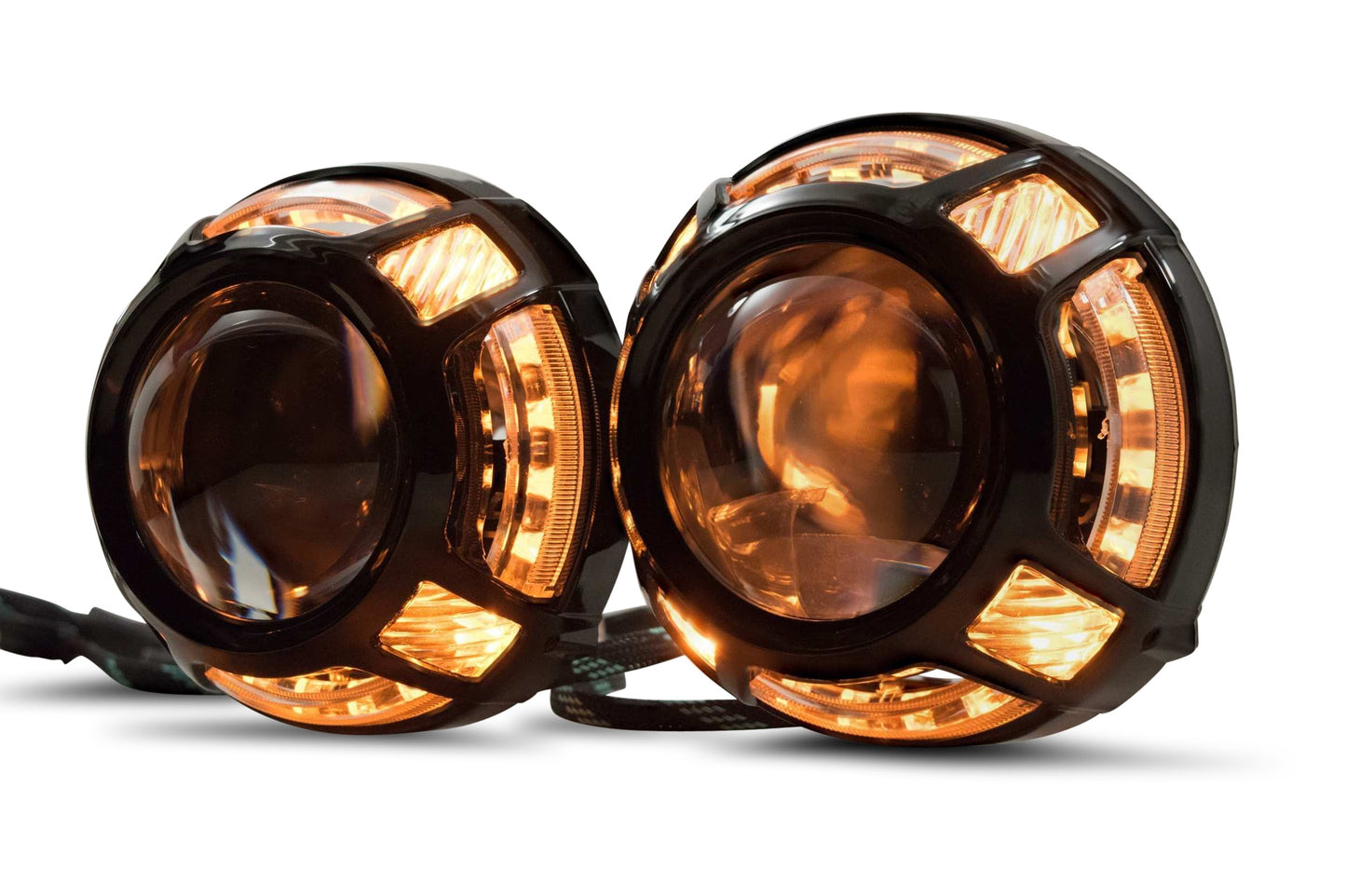 Panamera 2.0 Projector Shroud (Black) (White/Amber LED Switchback)