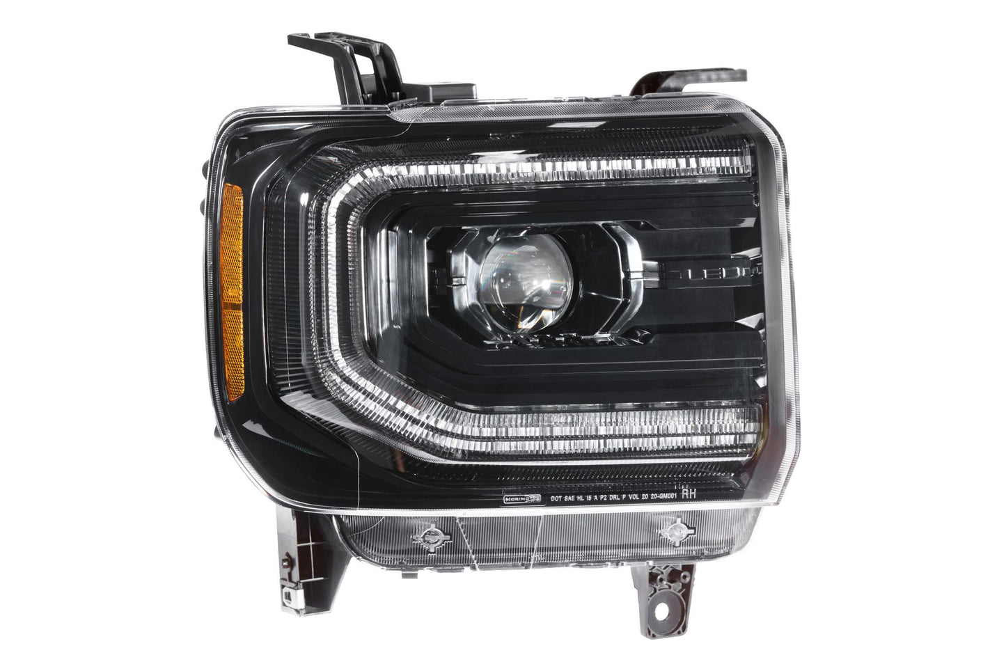 XB LED Headlights: GMC Sierra (14-18) (Pair / ASM)