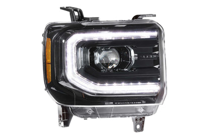XB LED Headlights: GMC Sierra (14-18) (Pair / ASM)