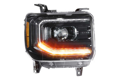 XB LED Headlights: GMC Sierra (14-18) (Pair / ASM)