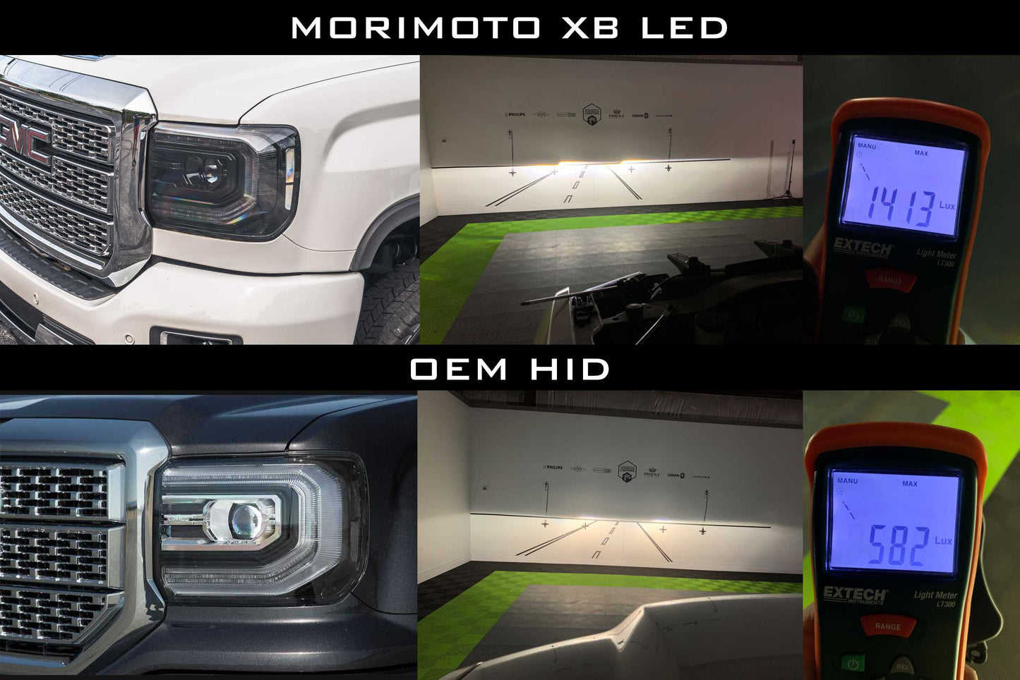 XB LED Headlights: GMC Sierra (14-18) (Pair / ASM)