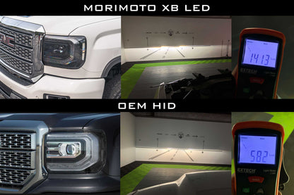 XB LED Headlights: GMC Sierra (14-18) (Pair / ASM)