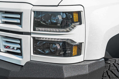 XB LED Headlights: Chevrolet Silverado 1500 (14-15) (Pair / ASM)