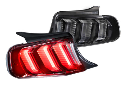 XB LED Tail Lights: Ford Mustang (10-12) (Pair / Facelift / Red)