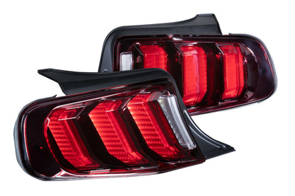 XB LED Tail Lights: Ford Mustang (10-12) (Pair / Facelift / Smoked)