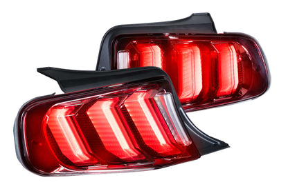 XB LED Tail Lights: Ford Mustang (10-12) (Pair / Facelift / Smoked)